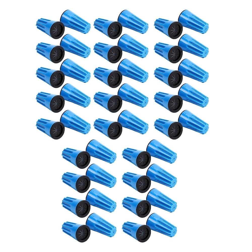 50pcs Silicone Material Waterproof Wire Caps IP65 Rated Electrical Wire Connector Garden Wiring