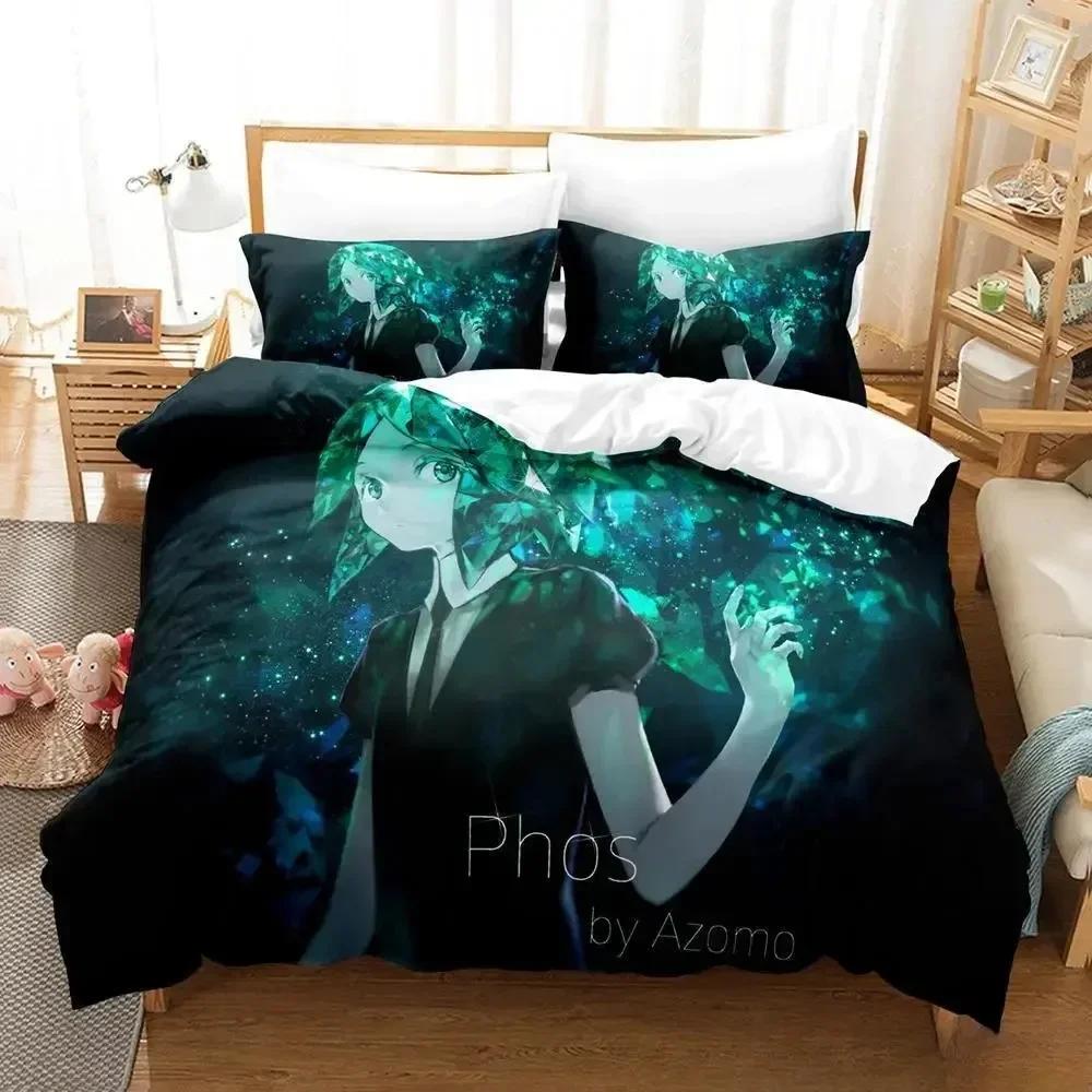 3D Принт Аниме Houseki no Kuni Постельное Белье Односпальный Полуторный Двуспальный Кинг-сайз Комплект для Кровати Взрослый Детский Спальня Комплекты Пододеяльников