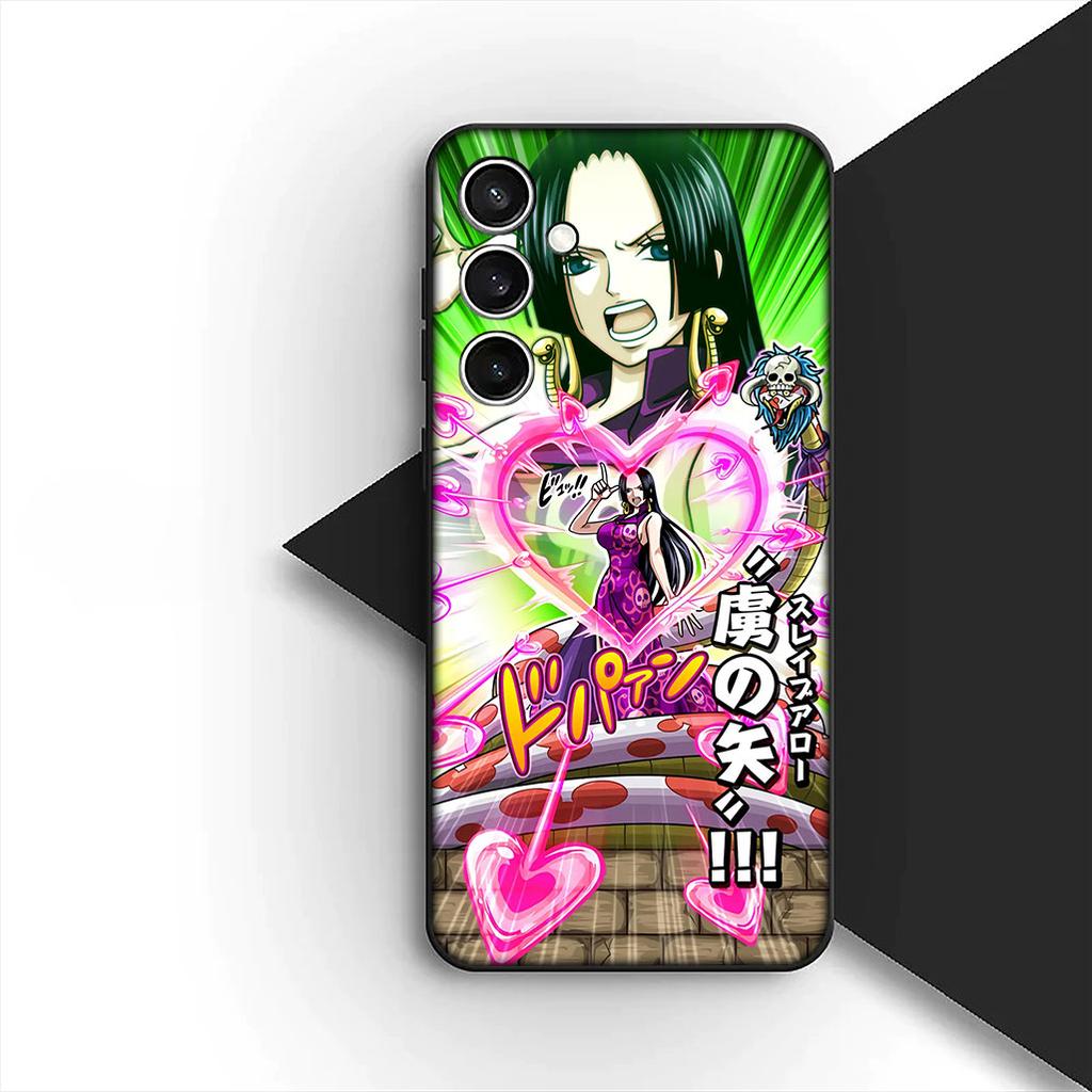 for Motorola Moto G22 G23 G32 G53 G60 G13 G64 G20 G8 G9 Plus Power E13 E20 E32 Phone Case Anime Boa Hancock One Piece Luffy