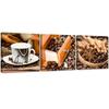 Set of Three Pictures Canvas Print Coffee & Cinnamon