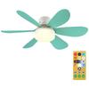 2 In 1 Socket Fan Light with Remote Control Ceiling Fans with LED Lights 3 Gear Adjustable Dimmable Fan Light for Garage Office