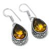 Citrine Gemstone 925 Sterling Silver Gift Jewelry Earring 1.42"