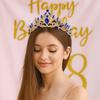 Elegant Baroque Crown Vintage Princess Rhinestone Tiara Ancient Greece Tiara  Birthday Head Jewelry