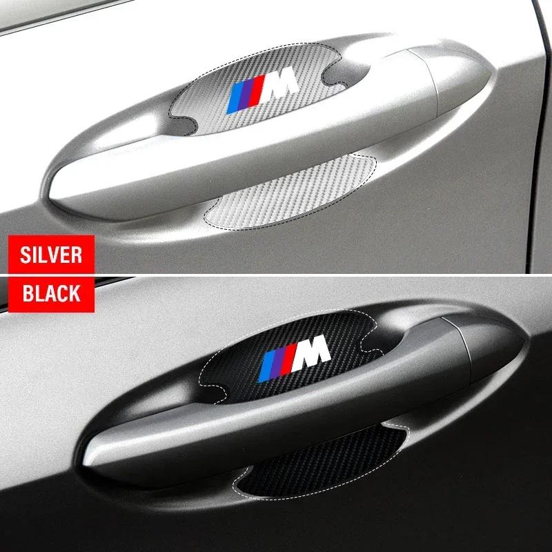 XXALI 1 4P/Set Car Door Handle Anti-scratch Sticker Carbon Fibre For BMW 320i 325i 320Li 325Li 330Li X7 X3 X4 X5 X6 E39 E60 E61 F10 f24