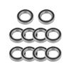 10pcs 6802RS Rubber Sealed Deep Groove Ball Bearings 15mm*24mm*5mm