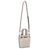 Michael Kors MK Carson Сумка-кроссбоди женская маленькая из искусственной кожи с металлическим логотипом, регулируемым съемным плечевым ремнем 35S5G2ZC5B-VANILLA
