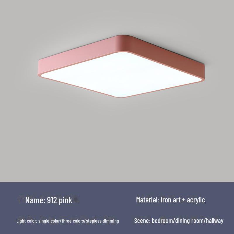 Тщательно подобранные квадратные светодиодные потолочные светильники: Современный скандинавский дизайн для спальни, гостиной или коридора.