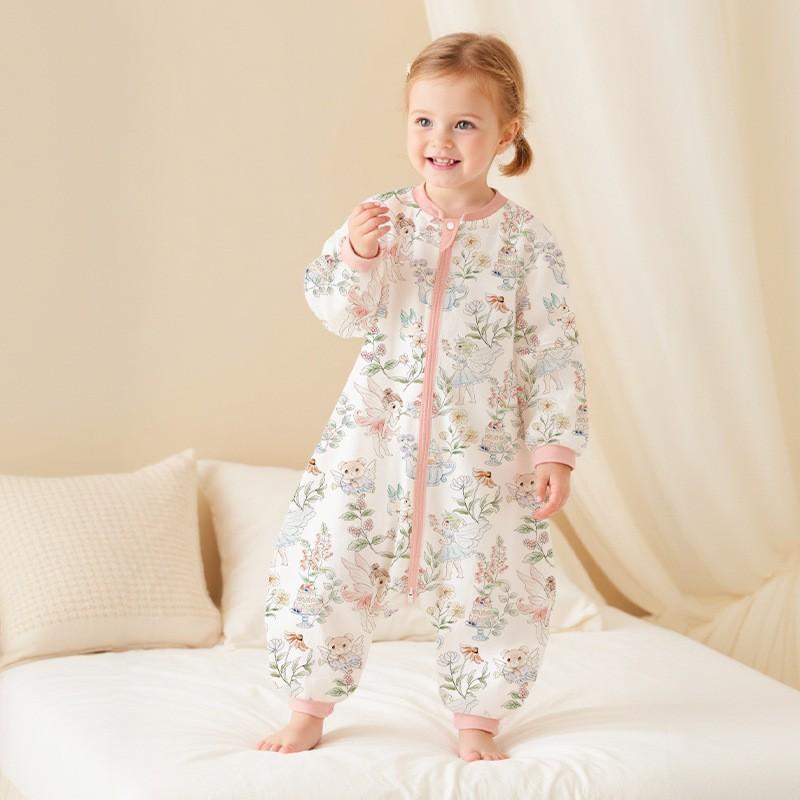 Baby Sleep Sack With Zipper Cotton Pajamas Infants Toddlers Anti-Bacterial Temperature Regulating A-Class