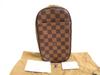 Подлинная поясная сумка по специальному заказу Damier Brown Leather Gange #a634, восстановленная