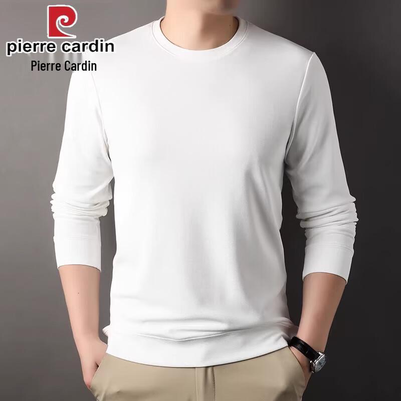 Pierre Cardin Men's Round Neck Long Sleeve Pullover T-Shirt