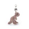 Apricot Lamb Velvet Kangaroo Cute Soft Keychain Plush Toy, Perfect for Boys and Girls, Fits Kids Backpacks and Purses, 14cm