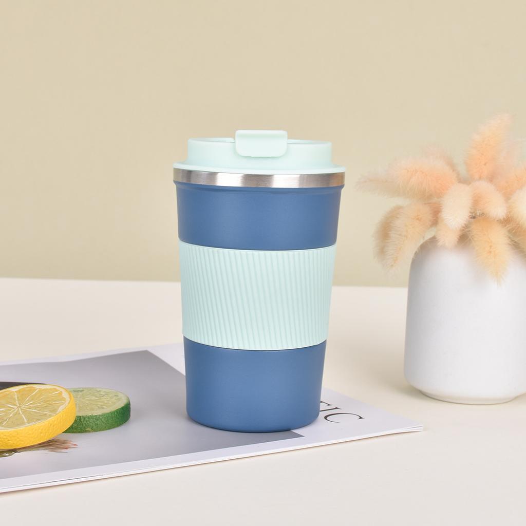 Latest Stainless Coffee Cup with Leather Case Double Insulated Cup Portable Business Office Gift Cup Durable Durable