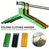 1pcAluminum Foldable Portable Hangers for Business Trips Ultra-light Non-slip Hangers for Road Trips Outdoor Camping Accessories
