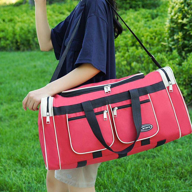 Водонепроницаемая складная дорожная сумка большой вместимости для ручной клади, для путешествий на короткие расстояния, многофункциональная багажная сумка, легкая сумка для хранения, снижающая нагрузку