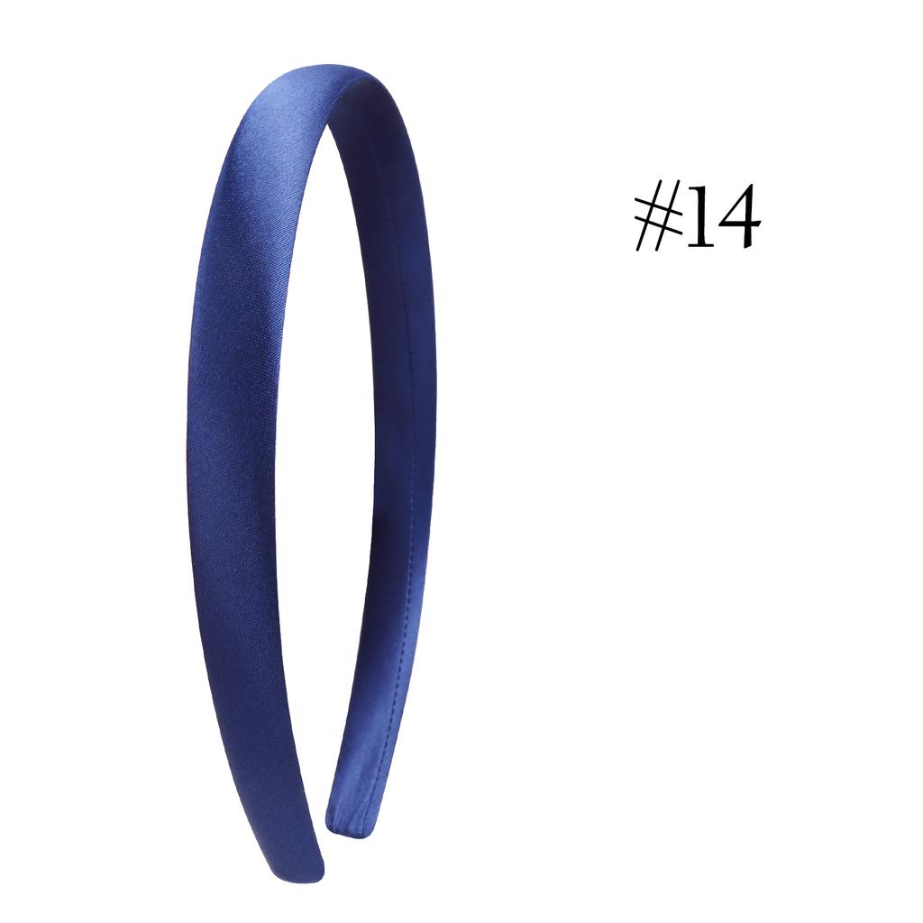 1,5 см Однотонные повязки на голову Сатиновая повязка для рукоделия Сделай сам Повязка для волос Красочные сатиновые повязки на голову для девочек и женщин