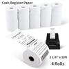 2 1/4 X 50ft Thermal Paper, BPA Free Receipt Paper, Fits 57mm Mini Thermal POS Printer & Square Terminal Credit Card Machines