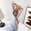 18mm Watch Band Leather with Bling Metal Slim Smartwatch Bracelet Strap for Huawei Watch GT 5 41mm GT4/ Venu 3S/ Forerunner 265S
