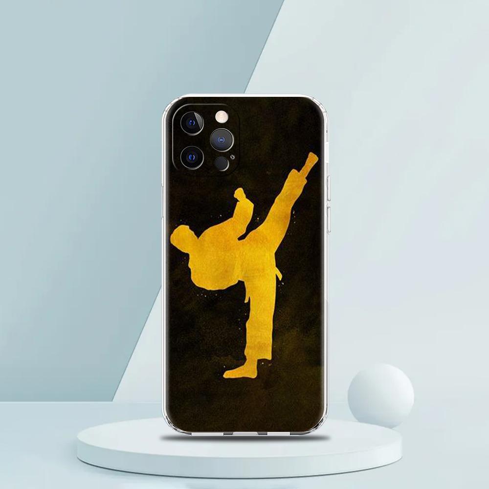 Чехол для телефона Кунг-фу Тхэквондо Каратэ для iPhone 16 15 14 13 12 Pro Max Чехол Прозрачный для iPhone 11 Pro Max 7 8 Plus XS XR Сумка