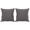 Vidaxl 2-Osobowa Sofa Z Poduszkami, Szara, 120 Cm, Sztuczna Skóra