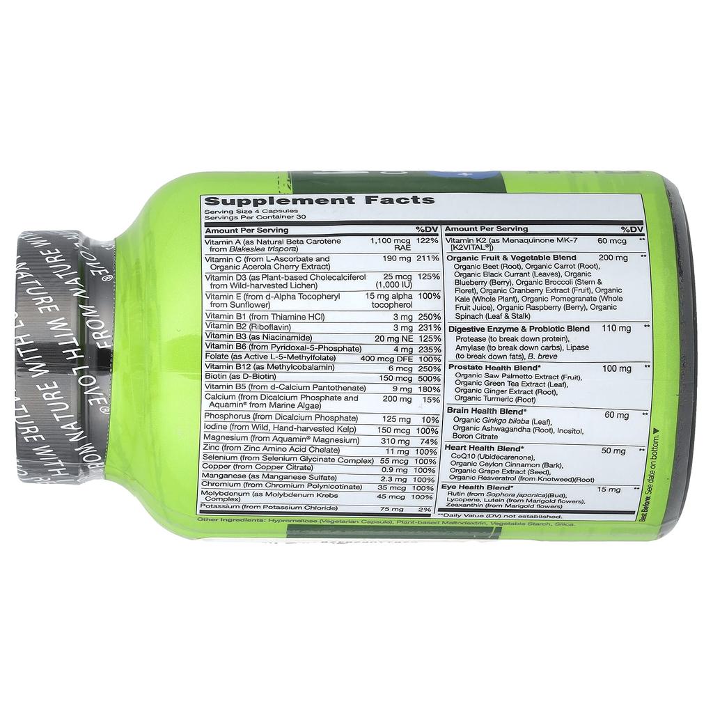 Natural Food Complete Multivitamin for Men 50+, 120 Veggie Caps