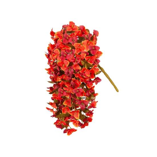 Искусственный цветок бугенвиллеи Искусственная подвесная бугенвиллея для улицы Длинные свисающие лозы Искусственный цветок для двери Веранда Кашпо Ваза Патио Балкон Декор