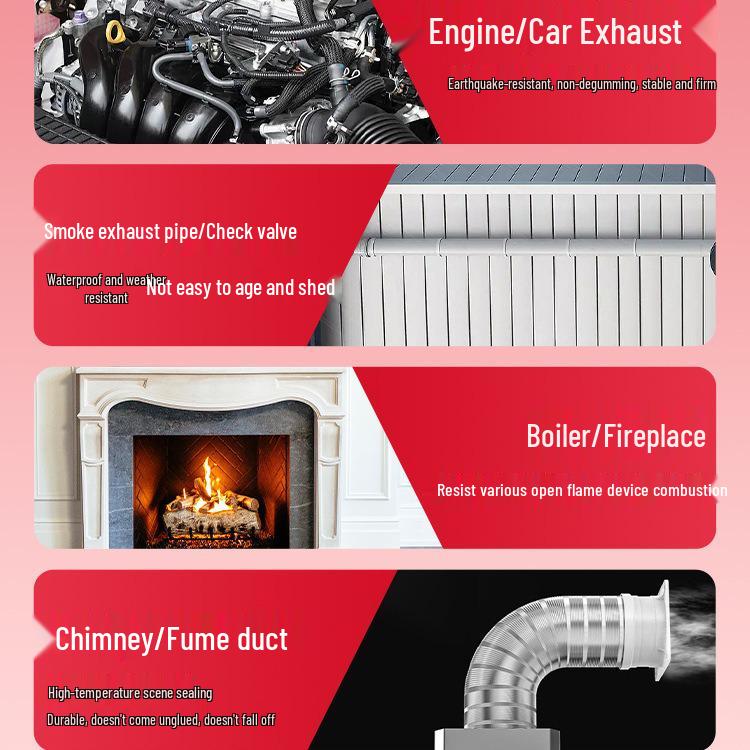 500° Fireproof Waterproof Silicone Sealant Adhesive