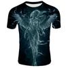 Smokey Bird Pattern Men's T-shirt Summer Fashion Cool Style Graphic Tee Interesting 3D Print Short Sleeve T-shirts Clothing