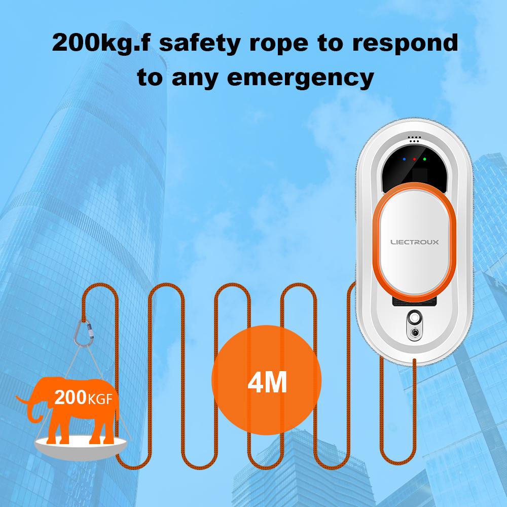 LIECTROUX HCR-09 Window Cleaning Robot,Robot Vacuum Cleaner for Window,Robot Window Cleaner,High Vacuum Suction, Home Wall Glass Cleaning Robot