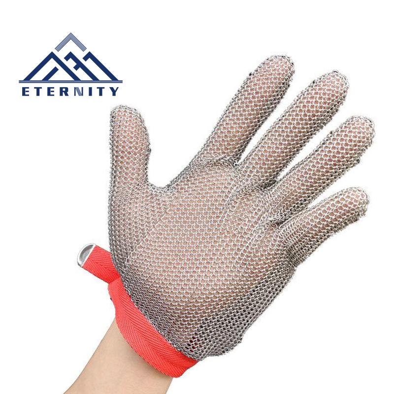 Safety Stainless Steel Wire Mesh Butcher Anti-cutting Chain Mail Glove