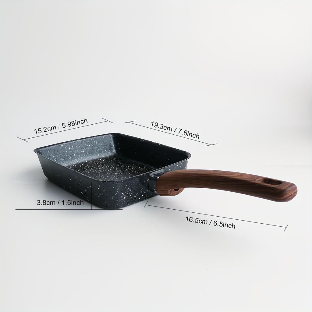 Сковорода Тамагояки Антипригарная Японская Сковорода для Омлета Прямоугольная Сковорода для Жарки Сковорода для Приготовления Яичного Рулета Прибор для Завтрака Посуда Кухонные Инструменты