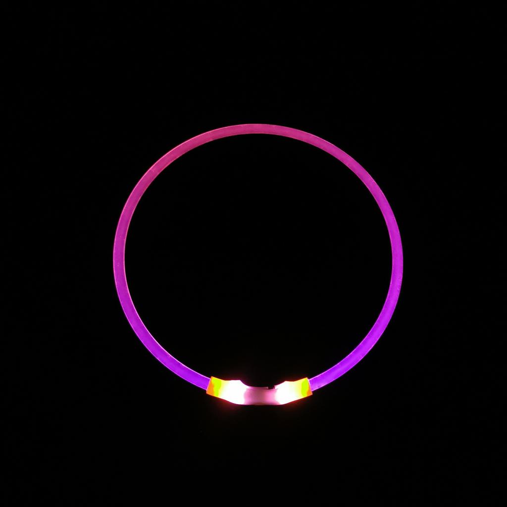 LED Dog Collar Light USB Rechargeable Glow Pet Dog Collar For Night Security