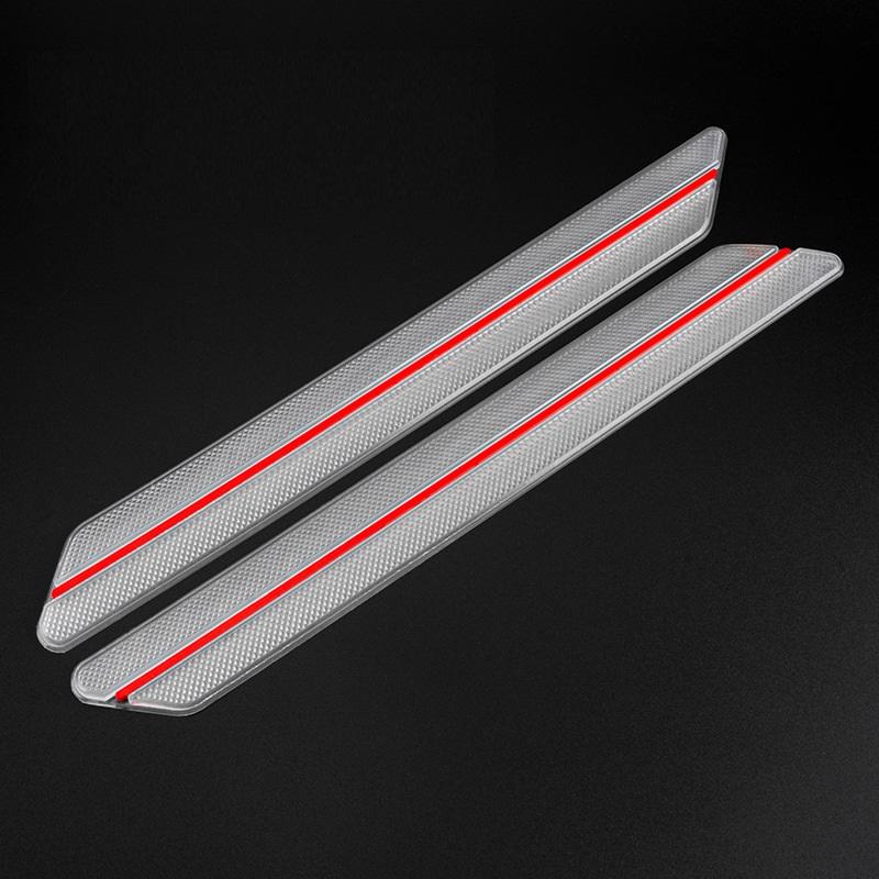 Universal Truck Car 2PCS Bumper Protector Strips Rubber Anti Scratch Guard Protective Corners for Exterior Protection