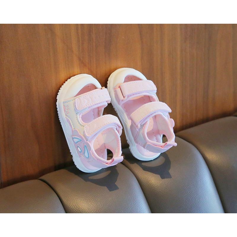 New summer soft sole anti-slip closed-toe toddler sandals for baby girls