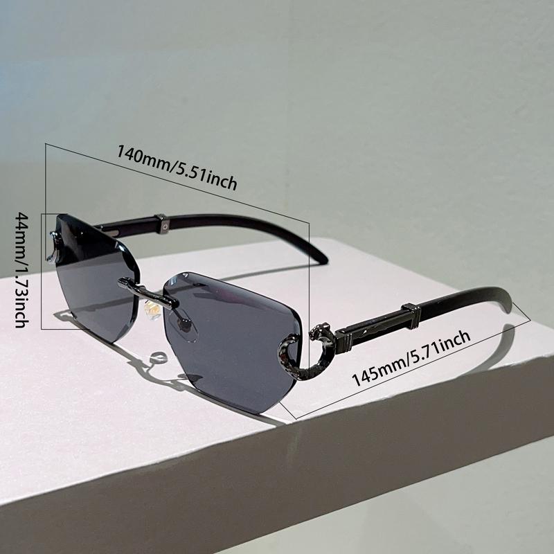 Винтажные солнцезащитные очки без оправы Mew Модные Градиентные Дизайнерские Солнцезащитные Очки Люксового Бренда Женские Трендовые Стильные Декоративные Солнцезащитные Очки