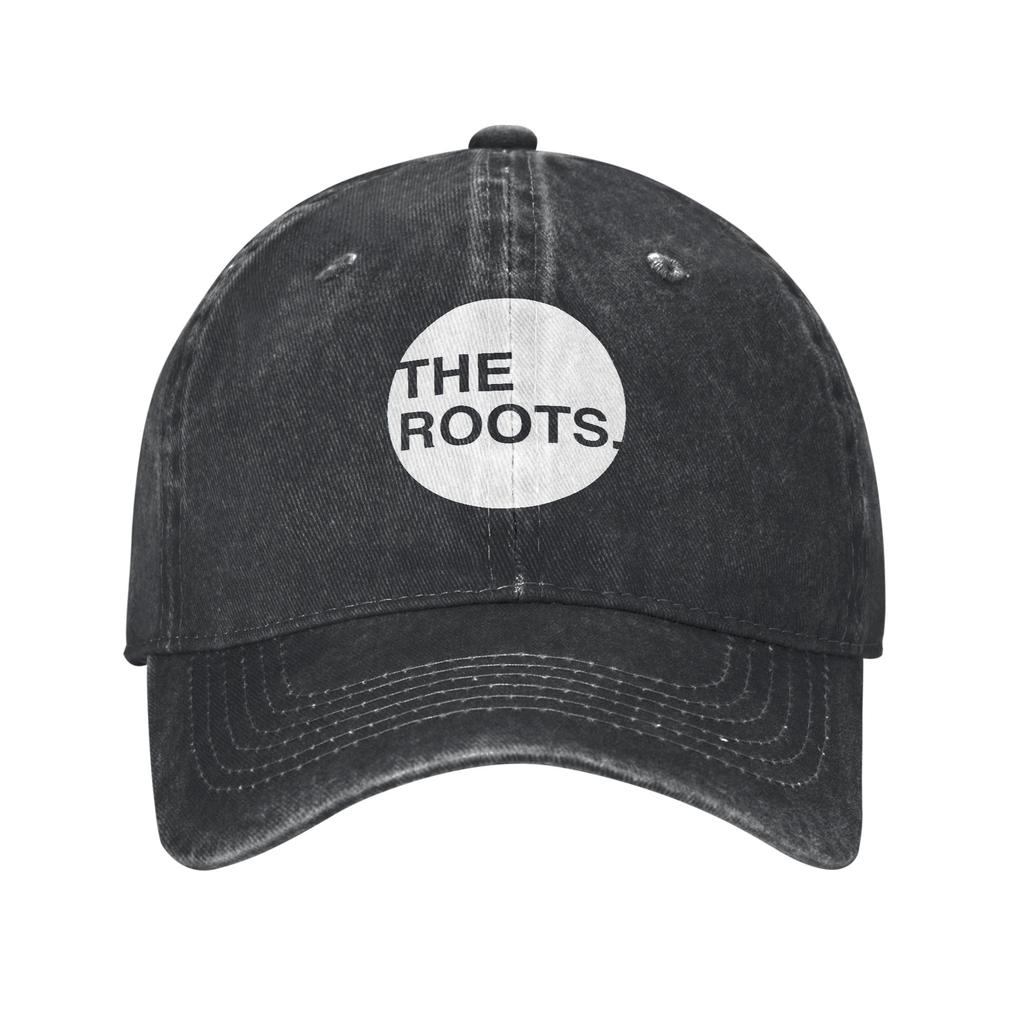 The Roots Concert Outdoor Travel Baseball cap AntiAging Casual Style SoftTop Denim Hat