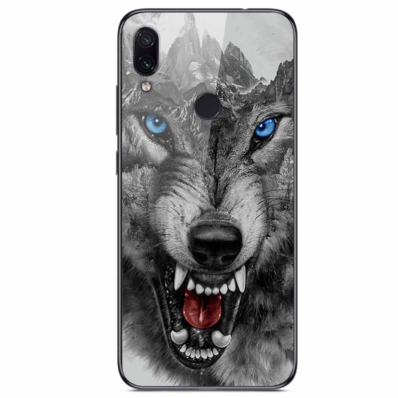 For Redmi Note 7 Cases Note7 Pro Tempered Glass Hard Back Cover For Xiaomi Redmi 7 Pro Phone Case Protective Funda Bumper Note 7