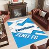 Fc Zenit Saint‑petersburg Customized Name Carpet Design for Balcony Playrooms Game Room Bedrooms Antislip Carpet Anime Office Decor