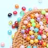 200 шт многогранные шариковые бусины креативные акриловые AB яркие цвета 6 мм DIY ювелирные аксессуары модные