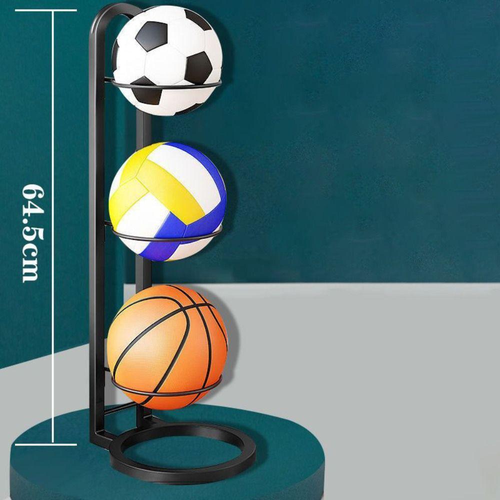 Space Saving Ball Storage Holder Durable Basketball Holder New Basket Placed Rack
