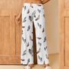 Women's Printed Casual Elastic Waist Comfortable Straight Tube Loose Pants