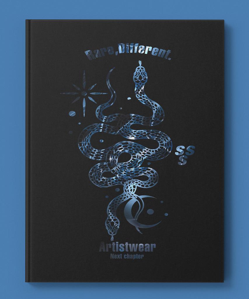 ARTISTWEAR [Atw] Синий свитшот со змеей