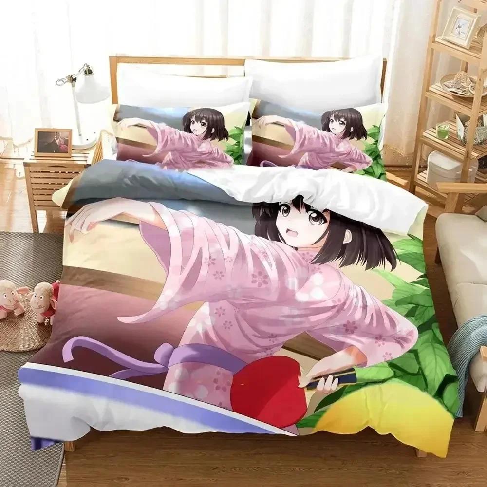 Luxury New 3D Print Anime Megumi Kato Saekano Bedding Set Duvet Cover Bed Set Quilt Cover Pillowcase Queen Boys Adult Bedding