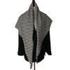 Women Knitted Shawl Wrap Scarf Striped Design Soft Imitation Wool Cashmere Cape Cardigan Shawl Coat Blanket