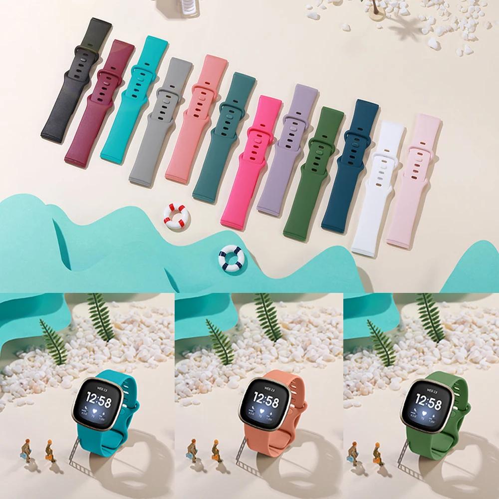 Силиконовый ремешок для часов Fitbit Versa 3, мягкий ремешок для умных часов Correa sport, браслет Fit bit Versa 4 Sense, ремешок для часов, аксессуары
