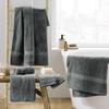 Serviette de bain - Elegante - Anthracite - 90 x 150 cm - 100% coton - 600 gr/cm²