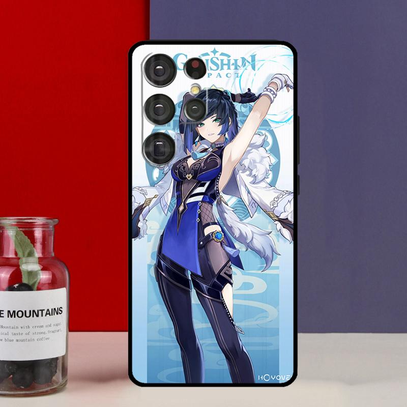Yelan Genshin Impact Funda Case For Samsung Galaxy S25 Ultra S9 S10 S20 FE S21 S22 S23 Plus S24 Ultra Phone Cover