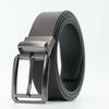 Ремень из натуральной кожи, мужской, с пряжкой, вращающийся, повседневный и универсальный ремень из коровьей кожи, мужской, молодежный ремень для брюк