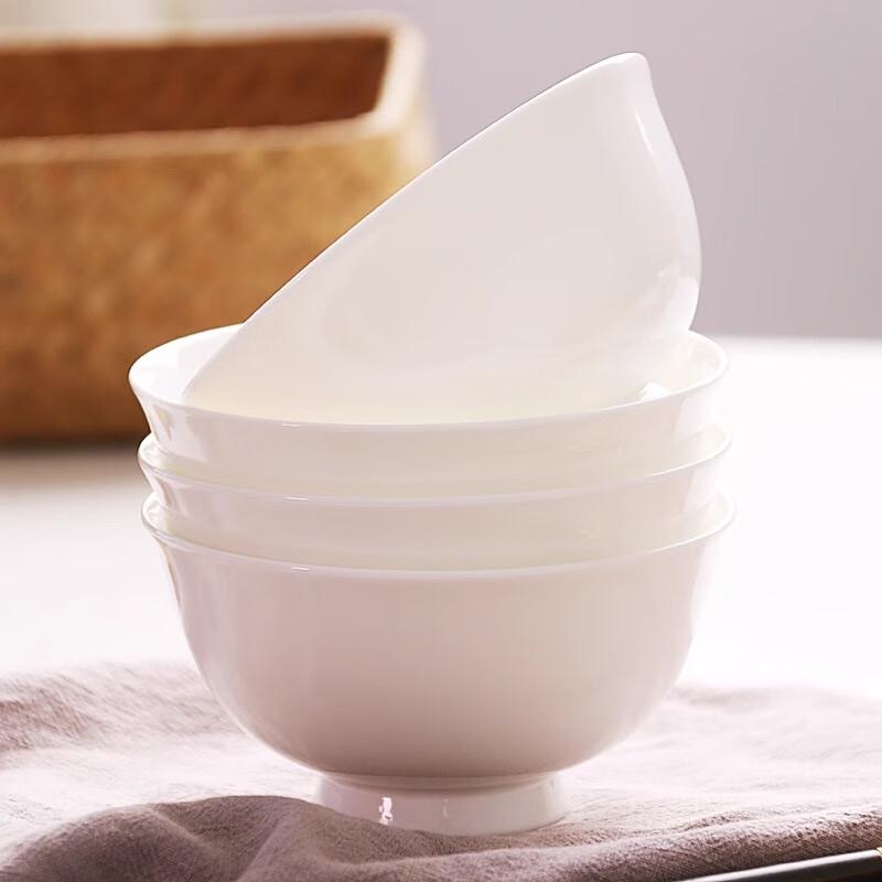 Bone China Anti-Scald Rice Bowl Set