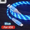 Светящийся кабель LED Micro USB Type C Cable 3A для быстрой зарядки iPhone Samsung Xiaomi OPPO Flowing Streamer USB C Cord 2M