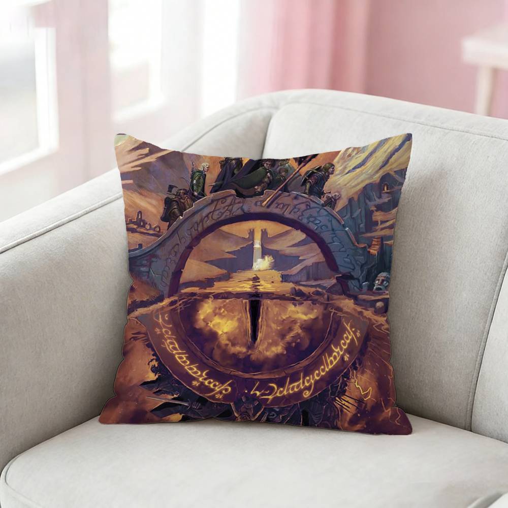 L-Lords Of The R-Ringes Pillow Case Pattern Printed Pillowcase For Living Room Sofa Cushion Cover